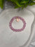 Pink Crackle Beads Bracelet