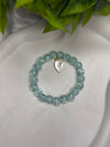Sky Blue Crackle Beads Bracelet