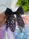 Daisy Printed Pearl Bow