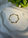 Purple Floral Leaf Bracelet – Anti-Tarnish