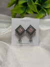 Ethnic Pink Diamond Jhumka Earrings