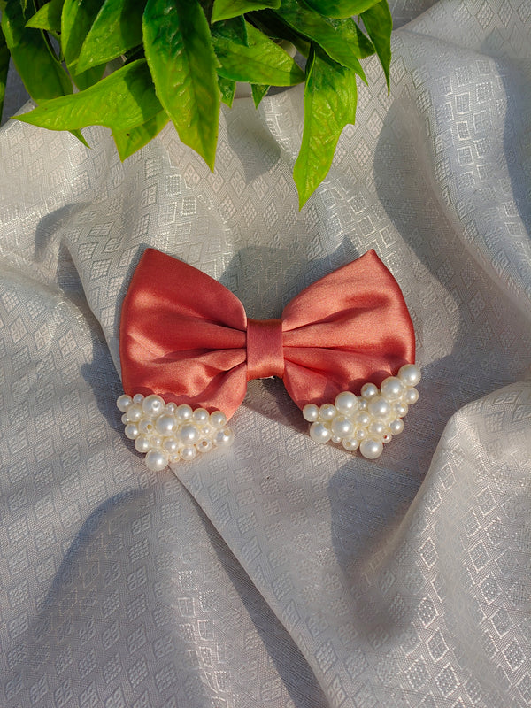 Pearl Hair Bow