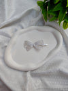 Elegant Diamond-Studded Bow Clip