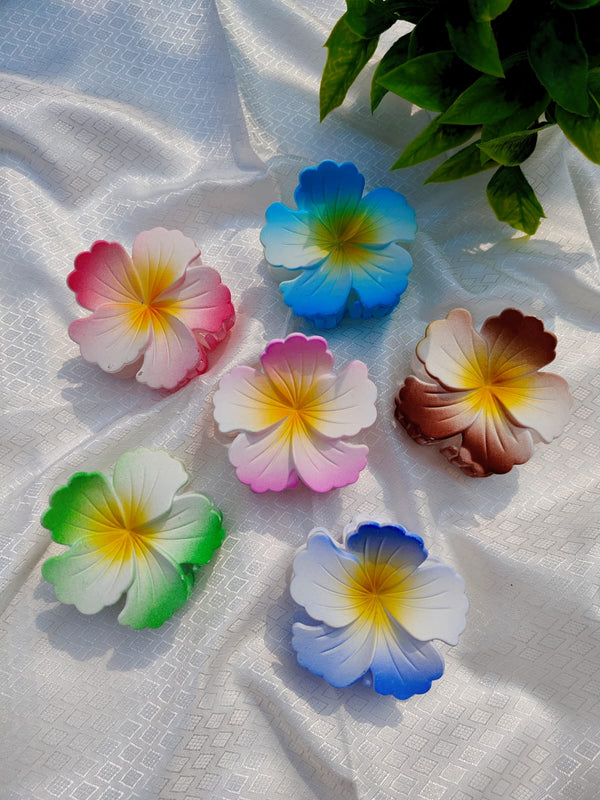 Matte Finish Hibiscus Flower Claw