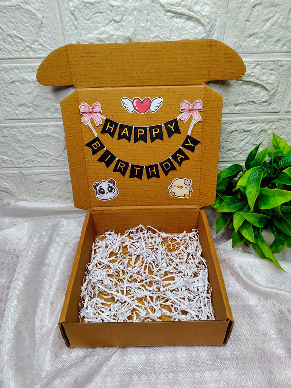 Black Birthday Banner Box