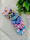 Printed Satin Scrunchies