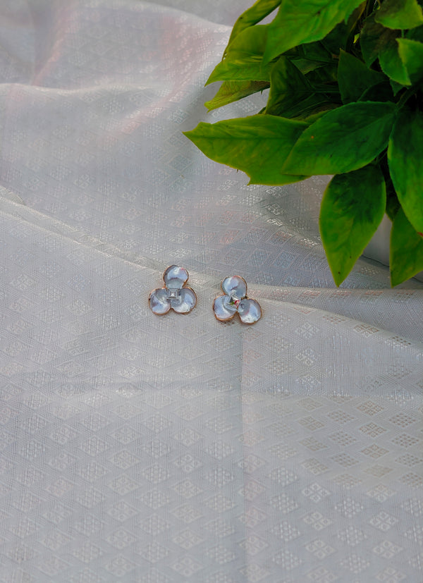 Pearlescent Floral Earrings