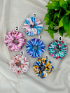 Printed Satin Scrunchies