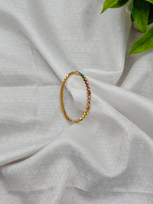 Anti Tarnish Multi-Stone Sleek Bracelet
