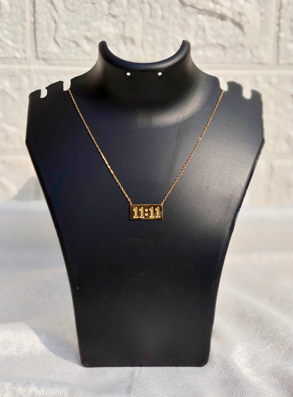 11:11 Angel Number Manifestation Necklace – Anti-Tarnish & Waterproof