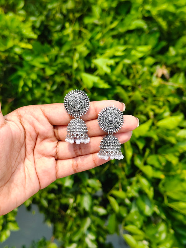 Oxidised Silver Earings
