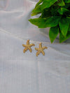 Anti Tarnish Golden Sea Star Earings