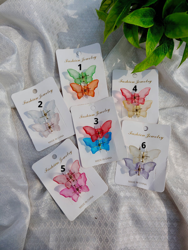 Butterfly Claw Clip Card