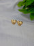 Anti Tarnish Textured Ribbed Heart Studs