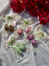 Floral Tulip Bow Clips