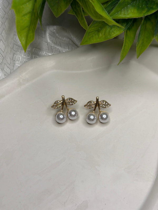 Pearl Cherry Earrings
