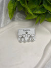 Infinity Bow Pearl Earrings