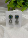 Peacock Feather Jhumka Earrings