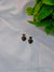 Korean Black Heart Earrings