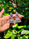 Traditional Paisley (Kalka) Motif Oxidized Jhumka
