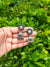 Oxidised Silver Floral Drop Jhumka Earrings with Red and Green Stones