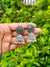 Oxidized Black Stone Studded Jhumka Earrings