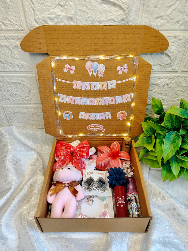 Cute Friendship Day Hamper Box