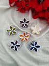 Elegant Floral Glossy Finish Hair Clips for Women