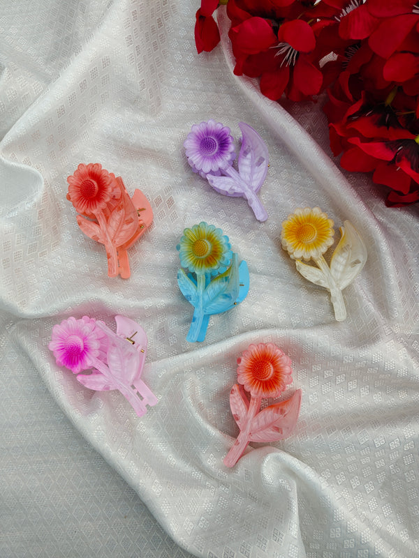 Petal Glow Hair Clips