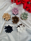 Elegant Floral Blossom Hair Claws - Dual Tone Pastel Matte Collection