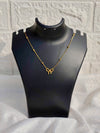 Elegant Ribbon Bow Charm Necklace with Anti-Tarnish Finish