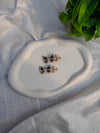 Elegant Black Butterfly and Pearl Gold Hair Clip Set (2-Piece)