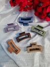 Matte Rectangle Hair Claw Clip