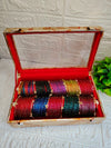 10 Set Kashmiri Bangles With Vintage Box