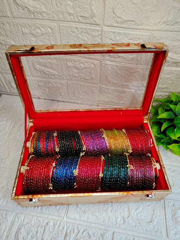 10 Set Kashmiri Bangles With Vintage Box