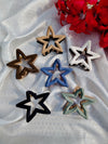 Aesthetic Matte Star-Shaped Dual Tone Hair Claw Clips