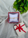 Dainty Floral Bow Bracelet With Gift Box