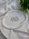 Crystal Blossom Twin Flower Clip