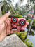 Pretty Red Floral Statement Jhumka