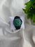 X-Factor Green Textured Dial Slim Wristwatch