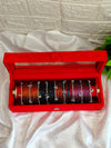 Red Velvet Kashmiri Bangles Box (Silver Ghungroo)