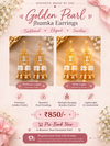 ✨ Pre-Booking Now Open! ✨💛 Golden Pearl Jhumka Earrings Please note: Pre-booking is required to reserve your order in advance. Dispatch will begin from 25th October delivery will take additional time.